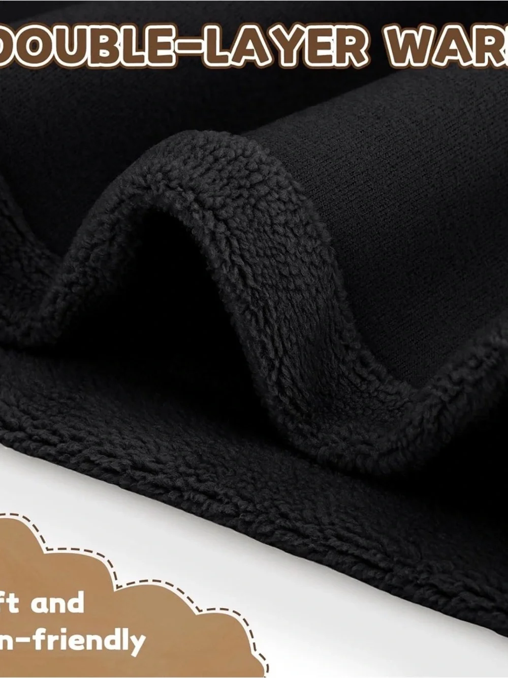 Kids Black Neck Gaiter - Comfortable Face & Neck Cover